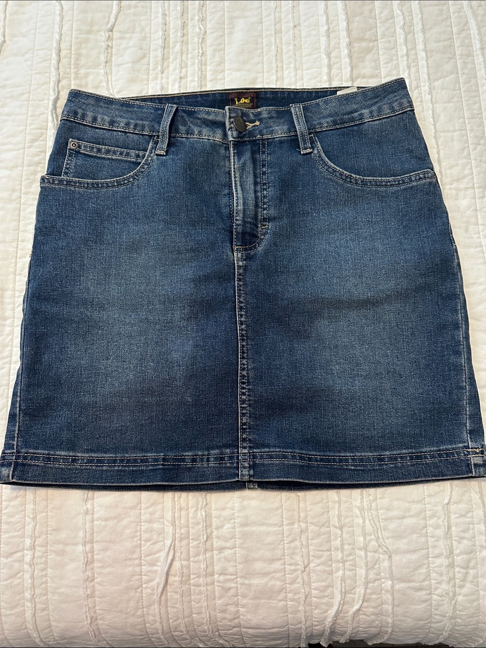 Lee Dark Blue Denim Mini Skort Size 8